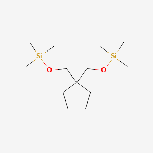 molecular formula C13H30O2Si2 B14283212 [Cyclopentane-1,1-diylbis(methyleneoxy)]bis(trimethylsilane) CAS No. 122424-47-9