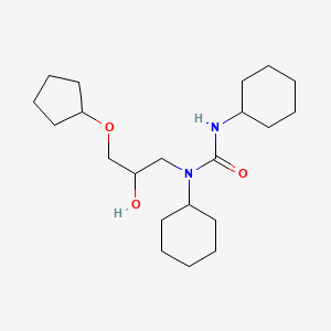 N,N'-Dicyclohexyl-N-[3-(cyclopentyloxy)-2-hydroxypropyl]urea