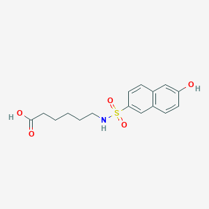 6-[(6-Hydroxynaphthalene-2-sulfonyl)amino]hexanoic acid