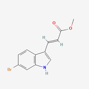 2-Propenoic acid, 3-(6-bromo-1H-indol-3-yl)-, methyl ester, (E)-