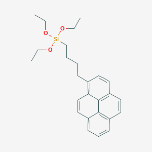 molecular formula C26H32O3Si B14283247 Triethoxy[4-(pyren-1-YL)butyl]silane CAS No. 138328-78-6