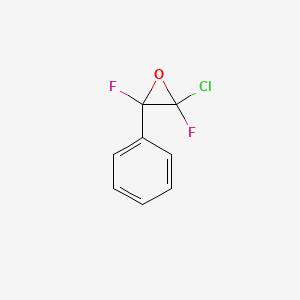 molecular formula C8H5ClF2O B14283361 2-Chloro-2,3-difluoro-3-phenyloxirane CAS No. 134918-42-6