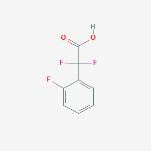 molecular formula C8H5F3O2 B1428339 2,2-Difluoro-2-(2-fluorophenyl)acetic acid CAS No. 1250779-80-6