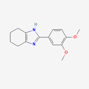 molecular formula C15H18N2O2 B14283420 2-(3,4-Dimethoxyphenyl)-4,5,6,7-tetrahydro-1H-benzimidazole CAS No. 131167-84-5