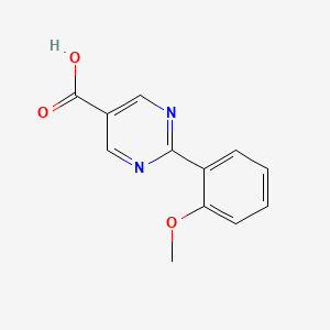molecular formula C12H10N2O3 B1428343 2-(2-Methoxyphenyl)pyrimidine-5-carboxylic acid CAS No. 1068977-12-7