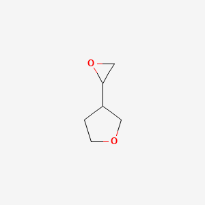 molecular formula C6H10O2 B1428345 3-(2-Oxiranyl)tetrahydrofuran CAS No. 1425972-13-9