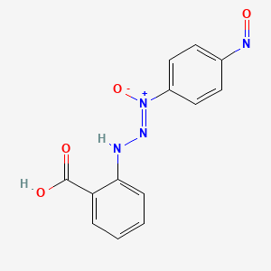 3-Hydroxy-1-(o-carboxyphenyl)-3-(p-nitroso-phenyl)triazene