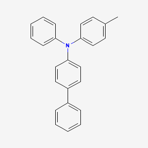 molecular formula C25H21N B14283479 N-(4-Methylphenyl)-N-phenyl[1,1'-biphenyl]-4-amine CAS No. 131783-25-0