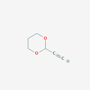 molecular formula C6H8O2 B14283486 1,3-Dioxane, 2-ethynyl- CAS No. 125380-93-0