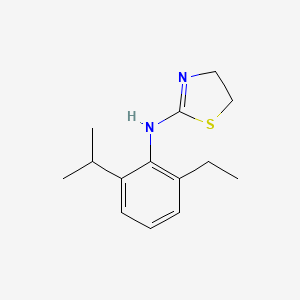 molecular formula C14H20N2S B14283494 N-[2-Ethyl-6-(propan-2-yl)phenyl]-4,5-dihydro-1,3-thiazol-2-amine CAS No. 158632-91-8