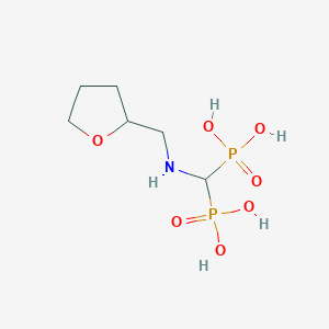 molecular formula C6H15NO7P2 B14283502 ({[(Oxolan-2-yl)methyl]amino}methylene)bis(phosphonic acid) CAS No. 126104-92-5