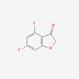 molecular formula C8H4F2O2 B1428351 4,6-Difluoro-2,3-dihydro-1-benzofuran-3-one CAS No. 857062-57-8