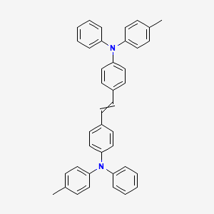 molecular formula C40H34N2 B14283518 N,N'-[Ethene-1,2-diyldi(4,1-phenylene)]bis[N-(4-methylphenyl)aniline] CAS No. 125068-35-1