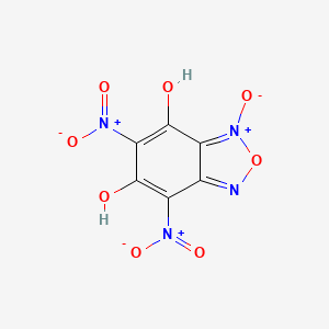 molecular formula C6H2N4O8 B14283524 2,1,3-Benzoxadiazole-4,6-diol, 5,7-dinitro-, 3-oxide CAS No. 137678-12-7