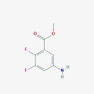 molecular formula C8H7F2NO2 B1428355 5-氨基-2,3-二氟苯甲酸甲酯 CAS No. 1227269-02-4