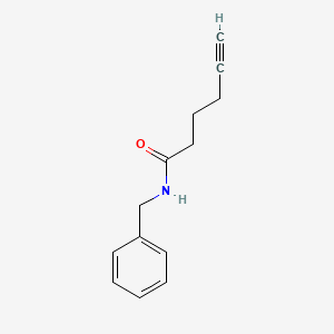 molecular formula C13H15NO B14283552 N-benzylhex-5-ynamide CAS No. 155193-71-8