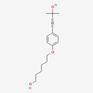 6-[4-(3-Hydroxy-3-methylbut-1-YN-1-YL)phenoxy]hexan-1-OL