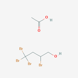 Acetic acid;2,4,4,4-tetrabromobutan-1-ol