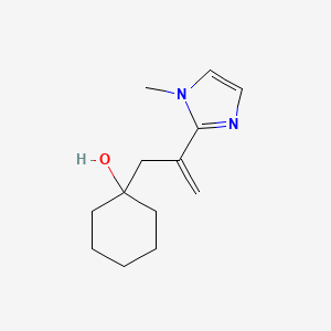 molecular formula C13H20N2O B14283601 1-[2-(1-Methyl-1H-imidazol-2-yl)prop-2-en-1-yl]cyclohexan-1-ol CAS No. 127782-77-8