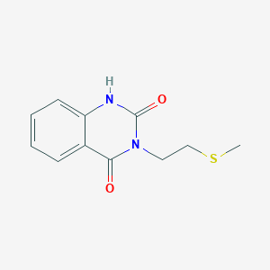 molecular formula C11H12N2O2S B14283606 3-[2-(Methylsulfanyl)ethyl]quinazoline-2,4(1H,3H)-dione CAS No. 138948-21-7