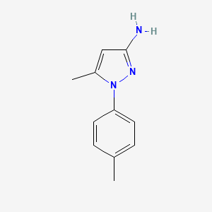 molecular formula C11H13N3 B1428362 5-甲基-1-(4-甲基苯基)-1H-吡唑-3-胺 CAS No. 1248923-32-1
