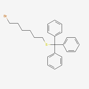 1,1',1''-{[(6-Bromohexyl)sulfanyl]methanetriyl}tribenzene