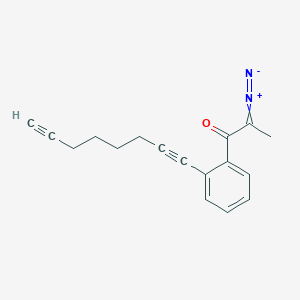 2-Diazonio-1-[2-(octa-1,7-diyn-1-yl)phenyl]prop-1-en-1-olate