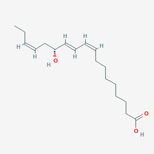 molecular formula C18H30O3 B14283677 13(R)-Hydroxy-octadeca-(9Z,11E,15Z)trien-oic acid CAS No. 133397-69-0