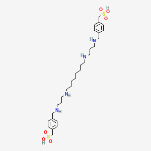 molecular formula C30H50N4O6S2 B14283704 [2,6,15,19-Tetraazaicosane-1,20-diyldi(4,1-phenylene)]dimethanesulfonic acid CAS No. 152221-11-9