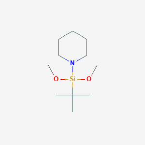 molecular formula C11H25NO2Si B14283711 1-[tert-Butyl(dimethoxy)silyl]piperidine CAS No. 134476-34-9