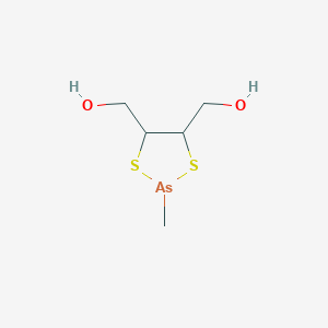 molecular formula C5H11AsO2S2 B14283745 (2-Methyl-1,3,2-dithiarsolane-4,5-diyl)dimethanol CAS No. 137845-64-8