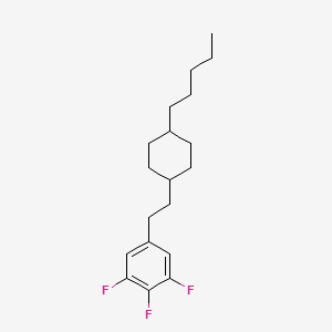 molecular formula C19H27F3 B14283756 1,2,3-Trifluoro-5-[2-(4-pentylcyclohexyl)ethyl]benzene CAS No. 156326-15-7