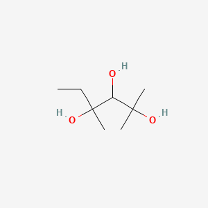 molecular formula C8H18O3 B14283764 2,4-Dimethylhexane-2,3,4-triol CAS No. 135575-37-0