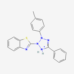 2-(1,3-Benzothiazol-2-yl)-3-(4-methylphenyl)-5-phenyl-2,3-dihydro-1H-tetrazol-1-ium