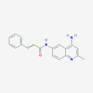 molecular formula C19H17N3O B14283773 N-(4-amino-2-methylquinolin-6-yl)-3-phenylprop-2-enamide CAS No. 137872-83-4