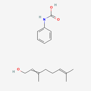 3,7-Dimethylocta-2,6-dien-1-ol;phenylcarbamic acid