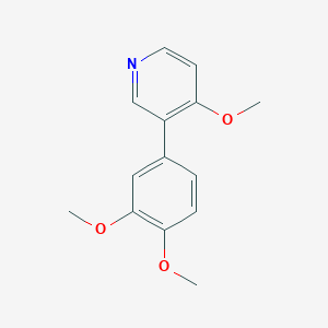 3-(3,4-Dimethoxyphenyl)-4-methoxypyridine