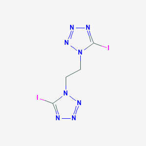 molecular formula C4H4I2N8 B14283819 1,1'-(Ethane-1,2-diyl)bis(5-iodo-1H-tetrazole) CAS No. 141651-17-4