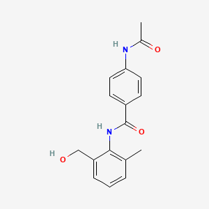 molecular formula C17H18N2O3 B14283862 4-Acetamido-N-[2-(hydroxymethyl)-6-methylphenyl]benzamide CAS No. 125558-43-2