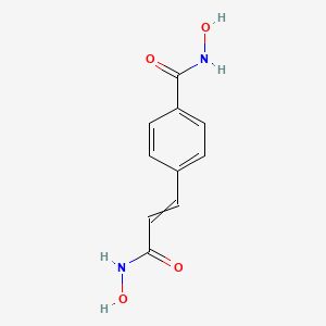 N-Hydroxy-4-[3-(hydroxyamino)-3-oxoprop-1-en-1-yl]benzamide