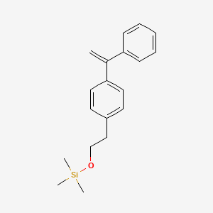 molecular formula C19H24OSi B14283894 Trimethyl{2-[4-(1-phenylethenyl)phenyl]ethoxy}silane CAS No. 128644-31-5