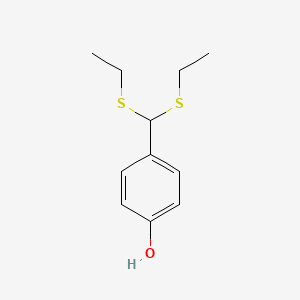 Phenol, 4-[bis(ethylthio)methyl]-