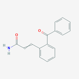 molecular formula C16H13NO2 B14283909 3-(2-Benzoylphenyl)prop-2-enamide CAS No. 139437-21-1