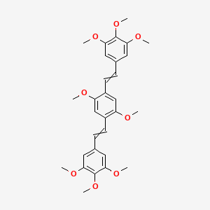 1,1'-[(2,5-Dimethoxy-1,4-phenylene)di(ethene-2,1-diyl)]bis(3,4,5-trimethoxybenzene)