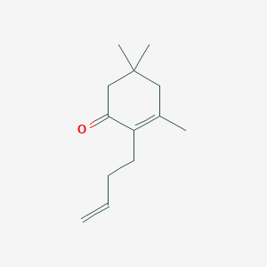 molecular formula C13H20O B14283928 2-(But-3-en-1-yl)-3,5,5-trimethylcyclohex-2-en-1-one CAS No. 126565-88-6