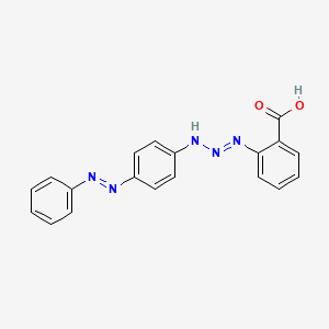 2-[(1E)-3-{4-[(E)-Phenyldiazenyl]phenyl}triaz-1-en-1-yl]benzoic acid