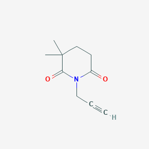 3,3-Dimethyl-1-(prop-2-yn-1-yl)piperidine-2,6-dione