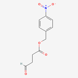 molecular formula C11H11NO5 B14283954 (4-Nitrophenyl)methyl 4-oxobutanoate CAS No. 136093-02-2