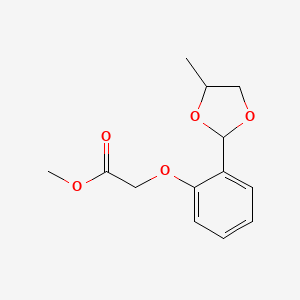 Methyl [2-(4-methyl-1,3-dioxolan-2-yl)phenoxy]acetate