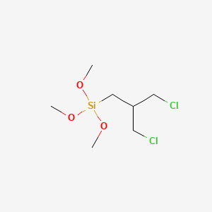 molecular formula C7H16Cl2O3Si B14283956 [3-Chloro-2-(chloromethyl)propyl](trimethoxy)silane CAS No. 138763-34-5